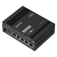 RUTX50 - Router przemysłowy 5G/4G; Ethernet; 256 MB RAM; DUAL SIM; GPS; SMS; IPSec; openVPN; WiFi; montaż na szynie DIN