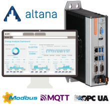 Przemysłowa baza danych Altana Datalogger – Intel Core i5; 16 GB RAM, 256 GB SSD; Obsługa do 256 zmiennych; Dostęp webowy; Archiwizacja danych w oparciu o czas; MQTT; Modbus TCP; OPC-UA;