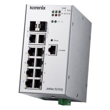 Switch Ethernetowy 8xRJ45 (10/100/1000 Base-TX) + 2x Gb Combo, zarządzalny (SNMP, WEB), IEEE802.1Q, RapidSuperRing, -40-70C