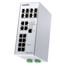 Switch Ethernetowy 8xRJ45 (10/100/1000 Base-TX) + 4x Gb Combo + 4G SFP, zarządzalny (SNMP, WEB), RapidSuperRing