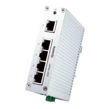 Switch niezarządzalny przemysłowy, Ethernet - 5-portowy (10/100 Base-TX), IP30, -40...+75C