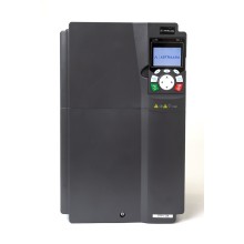 Przetwornik częstotliwości DRV-28: 30/37 kW, zasilanie 3x400V, sterowanie wektorowe, STO, filtr EMC, panel operatorski LCD, obsługa modułów rozszerzeń, funkcje went-pomp, fire-mode, 30m gwarancji, IP55