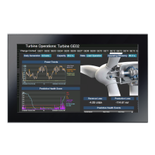 Przemysłowy monitor dotykowy LED, ekran pojemnościowy 18.5", 1920*1080, złącza: HDMI, VGA, 2 x USB, 1 x USB Touch, zasilanie 12-24 VDC, z zasilaczem w zestawie