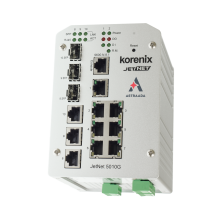 Switch zarządzalny przemysłowy, Ethernet - 10-portowy (7 x 10/100 Base-TX + 3 x RJ45/SFP  - 100/1000 Base-X), RING, Modbus TCP