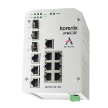 Switch Ethernetowy 7xRJ45 (10/100 Base-TX) + 3xRJ45/SFP (1000 Base-X), zab. przeciwprzepięciowe Hi-Pot 1.2kV, IP31, -20...70C