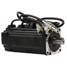 Serwosilnik SRV-64 o mocy 0.2kW (0.64Nm) z hamulcem, zasilanie 230V, enkoder absolutny 23 bit, prędkość znam. 3000rpm, wym. kołnierza 60mm, 30 miesięcy gwarancji.