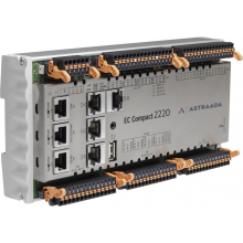 Astraada One Compact ECC2220 - 16DI, 16DO, 4AI, 2AO, web server, MQTT, RS232/485, CAN, EtherCAT, Ethernet,  Modbus TCP/RTU