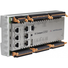 Astraada One Compact ECC2250 - 16DI, 16DO, 12AI, 6AO, web server, MQTT, RS232/485, CAN, Ethernet, EtherCAT, Modbus TCP/RTU (253000100)