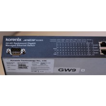 Wyprzedaż - 24+4G Zarządzalny switch ethernetowy do montażu w szafie rack 19", 4 porty RJ45/SFP Combo