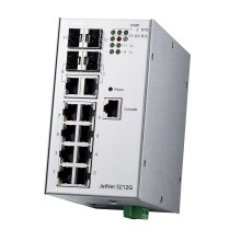 Switch Ethernetowy 8xRJ45 (10/100/1000 Base-TX) + 2x Gb Combo + 2x SFP, zarządzalny (SNMP, WEB), RapidSuperRing