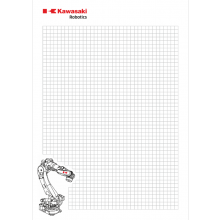 Notes A5 z robotem Kawasaki Robotics BX100