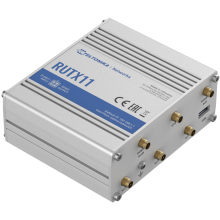 RUTX11 - Router przemysłowy 4G (LTE); Ethernet; 256 MB RAM; DUAL SIM; Bluetooth; SMS; IPSec; openVPN; WiFi; montaż na szynie DIN