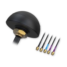 Antena kopułkowa typu COMBO GSM/GNSS/WIFI, montaż śrubowy, 5 x SMA, IP67