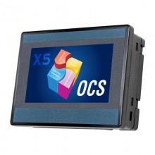 PROMOCJA - X5; 4.3" kolor, 1 MB pamięci, RS232, RS485, Ethernet, 2x USB, MicroSD, CAN; 4 DI (24V, 4 HSC 500 KHz), 4 DO (24V, 2 PWM 500 KHz), 4 AI (0-10V, 0-20mA, 4-20mA, 12 bit)