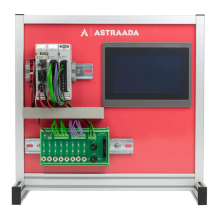 PROMOCJA - Stanowisko edukacyjne ze sterownikiem PLC, panelem HMI i symulatorem I/O