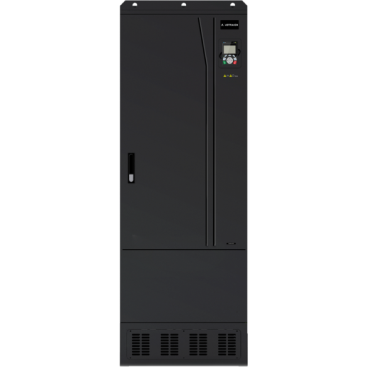 DRV-28 frequency converter: 400/450 kW, 3x400V power supply, vector control, STO, EMC filter, LCD operator panel, expansion module support, vent-pump functions, fire-mode, 30 months warranty