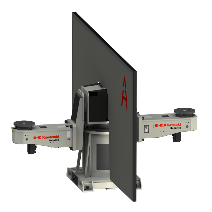 Five axis welding positioner with rated capacity of 500 kg