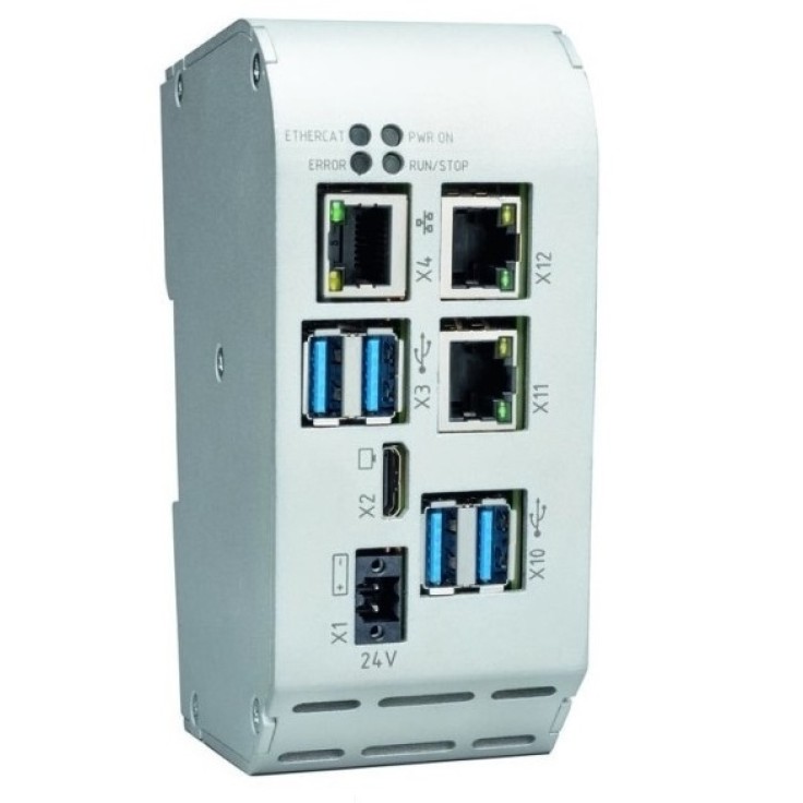 Astraada One Modular MC Prime - Central Modular Controller, 1.5 GHz QuadCore, 8GB Flash, 1GB RAM, 2x Ethernet GB, 1x EtherCAT, 4x USB, 1x DDI, Codesys V3.5