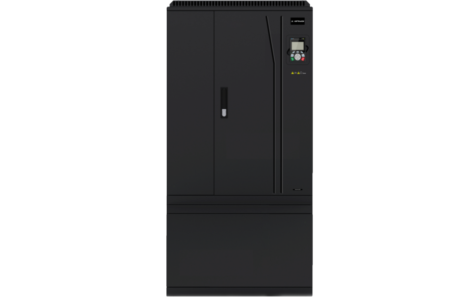 DRV-28 frequency converter: 220/250 kW, 3x400V power supply, vector control, STO, EMC filter, LCD operator panel, expansion module support, vent-pump functions, fire-mode, 30 months warranty