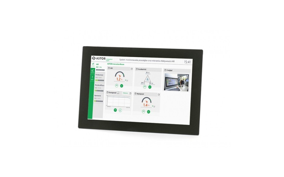 Astraada ONE Compact HMI Prime 10" - PLC+HMI, 10.1", FullHD, 800 MHz ARM, 512MB RAM, 4DI, 4DO, 4AI, 1x RS232/485, 1x USB, 1x CAN, 2x ETH, 1x MicroSD, Codesys 3.5, Modbus TCP/RTU (DC2110, 270011200)