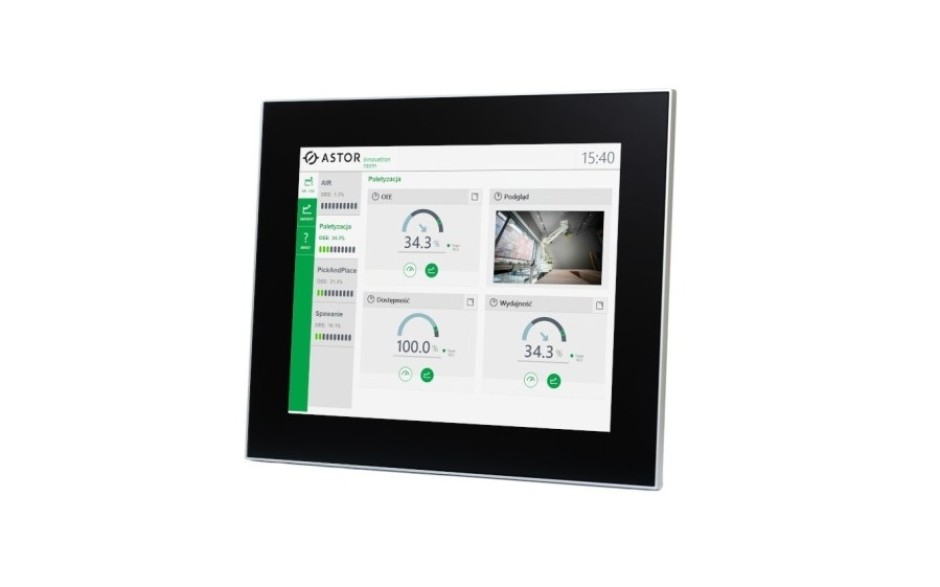 Industrial Panel PC 10.4", capacitive touchscreen, 1024*768, Intel i5-7200U, 8GB RAM, SATA SSD 256 GB, WIN10-PRO/64/ENG