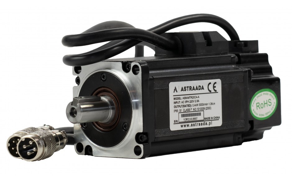 Servo motor 0.2kW (0.64Nm), 230V, 23bit absolute encoder, rated speed 3000rpm, dim. flange 60mm