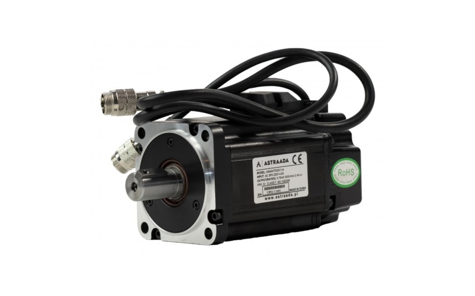 Servo motor 0.75kW (2.39Nm), 230V, 23bit absolute encoder, rated speed 3000rpm, dim. flange 80mm