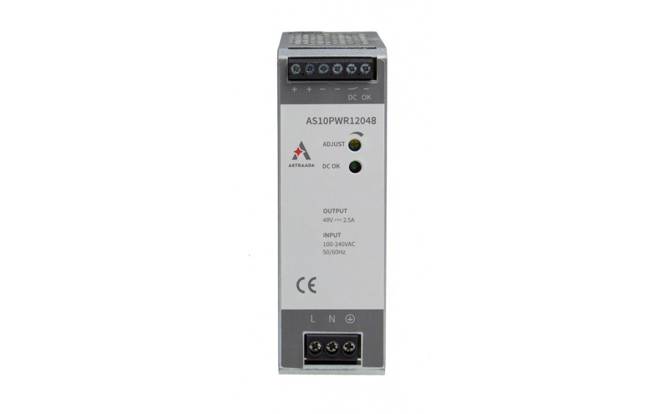 120W power supply (100-240VAC / 48V/2.5A DC), overvoltage, overload and thermal protection, DIN mounting, 54 month warranty 3
