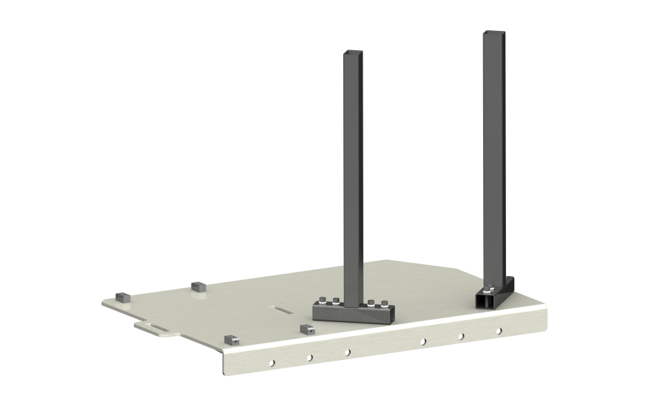 Option TRK2000:  Mounting plate for welding source and welding wire barrel