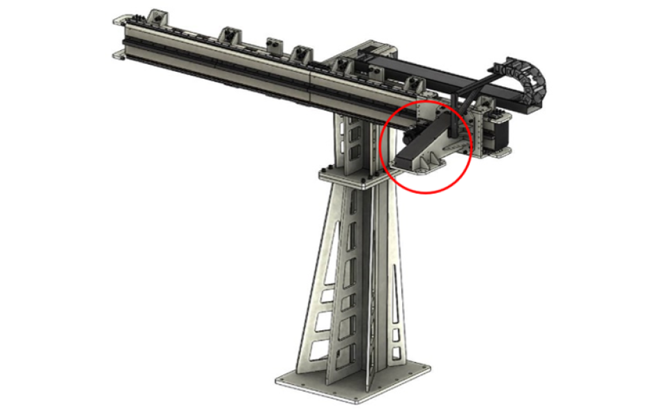 Option TRK500: Vertical robot pedestal (for gantry system)