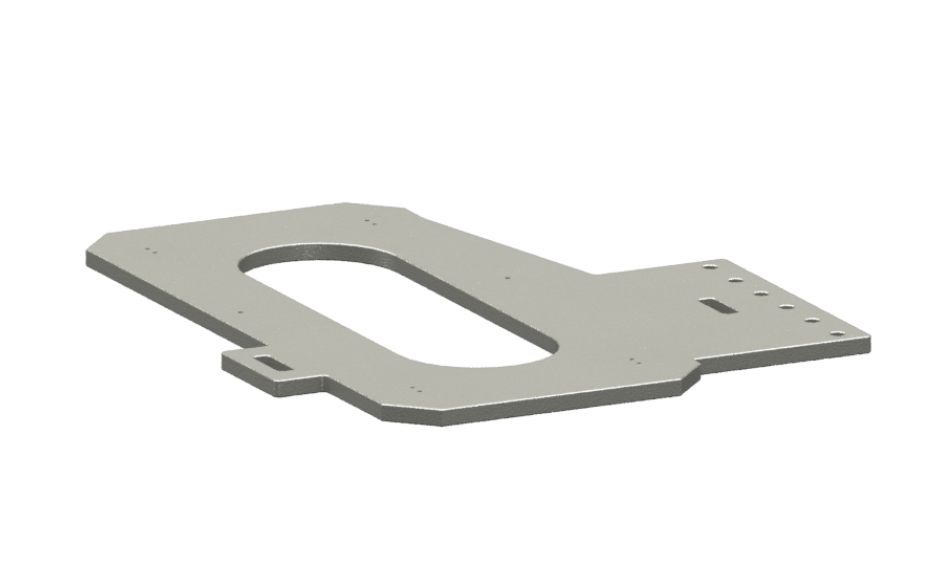 Option TRK500: Welding source mounting plate