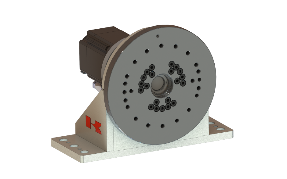 Single axis positioner with rated capacity of 1550 kg