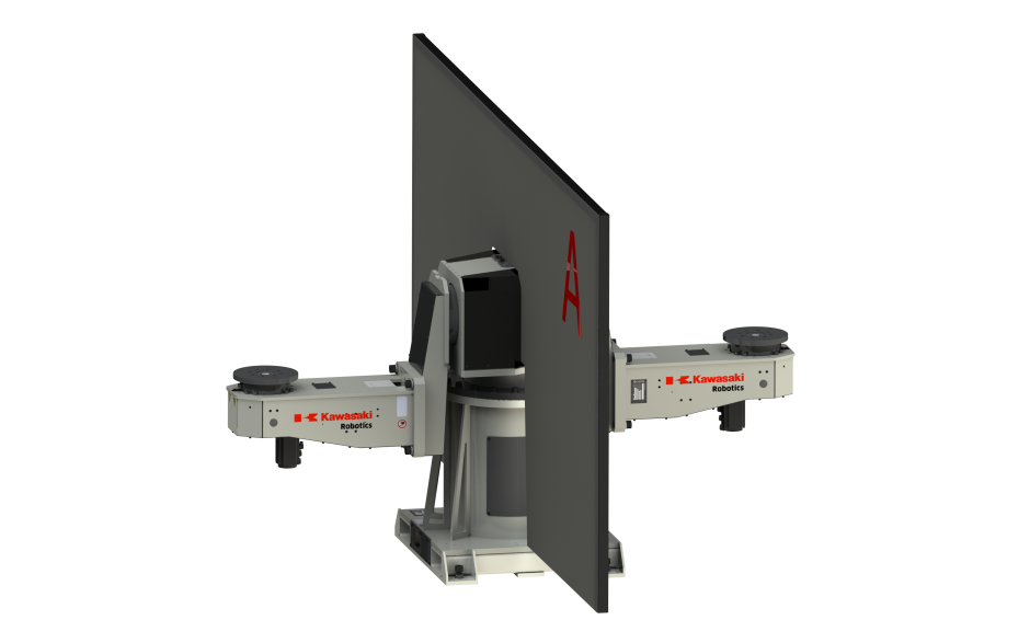 Five axis welding positioner with rated capacity of 500 kg
