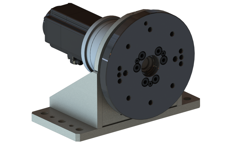 Single axis welding positioner with horizontal rotating axis and 250 kg payload - ECO version