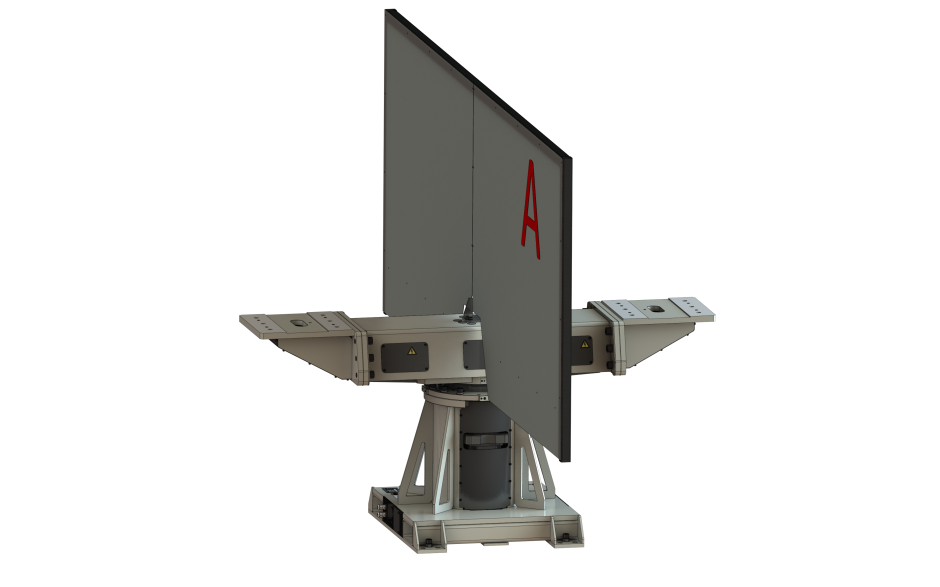 Welding positioner with vertical rotating axis and 250 kg payload per side