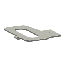 Option TRK500: Welding source mounting plate