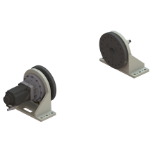 Single axis welding positioner with rated capacity of 1550 kg