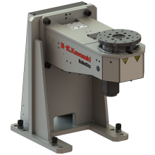 Single axis welding positioner with vertical rotating axis and 180 kg payload