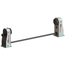 Single axis welding positioner with horizontal rotating axis and 250 kg payload