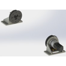 Single axis welding positioner with horizontal rotating axis and 250 kg payload - ECO version