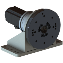 Single axis welding positioner with horizontal rotating axis and 250 kg payload - ECO version