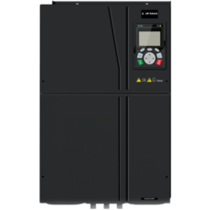 DRV-28 dažnio keitiklis: 110/132 kW, 3x400V maitinimas, vektorinis valdymas, STO, EMC filtras, DC droselis, LCD operatoriaus panelė, išplėtimo modulių palaikymas, ventiliacijos funkcijos, fire-mode, 30 mėn. garantija