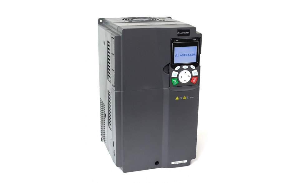 DRV-28 frequency inverter: 22/30 kW, 3x400V power supply, vector control, STO, EMC filter, LCD operator panel, support for expansion modules, vent-pump functions, fire-mode, 30 months warranty. 2
