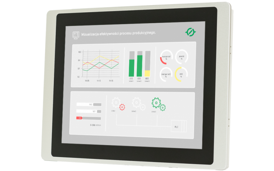 Operatoriaus pultas (HMI panel) 15”, TFT matrica (1024x768, 65k), RS232, RS422/485, 3x RS485, USB Client/Host, Ethernet 3