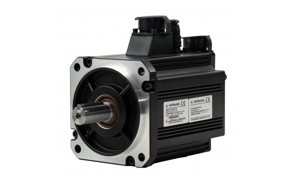 Servo variklis su stabdžiu 2kW (10Nm), 230V, 23bit absoliutinis enkoderis, nominalus greitis 2000rpm , flanšo diametras 130 mm