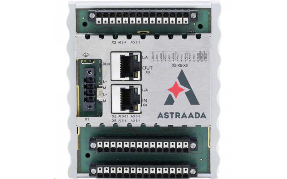 Astraada One Compact AIO Nuotolinis EtherCAT analoginių I/O plėtinys su integruota magistraline jungtimi