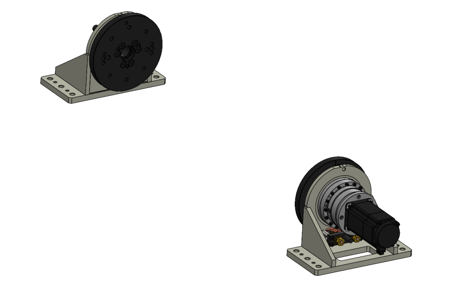 Single axis welding positioner with horizontal rotating axis and 250 kg payload - ECO version