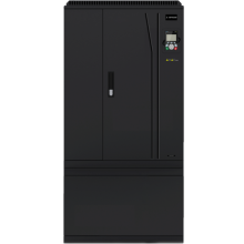 DRV-28 dažnio keitiklis: 250/280 kW, 3x400V maitinimas, vektorinis valdymas, STO, EMC filtras, LCD operatoriaus panelė, išplėtimo modulių palaikymas, ventiliacijos funkcijos, fire-mode, 30 mėn. garantija