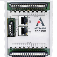 Astraada One Compact DIO Nuotolinis EtherCAT skaitmeniniių I/O plėtinys su integruota magistraline jungtimi