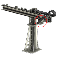 Option TRK500: Vertical robot pedestal (for gantry system)